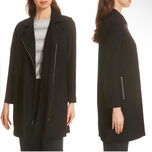Eileen Fisher Black Jacket Coat Women’s Size XL - Picture 1 of 15